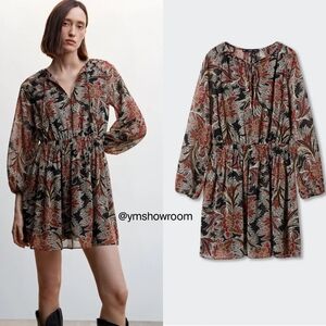 MANGO chiffon dress